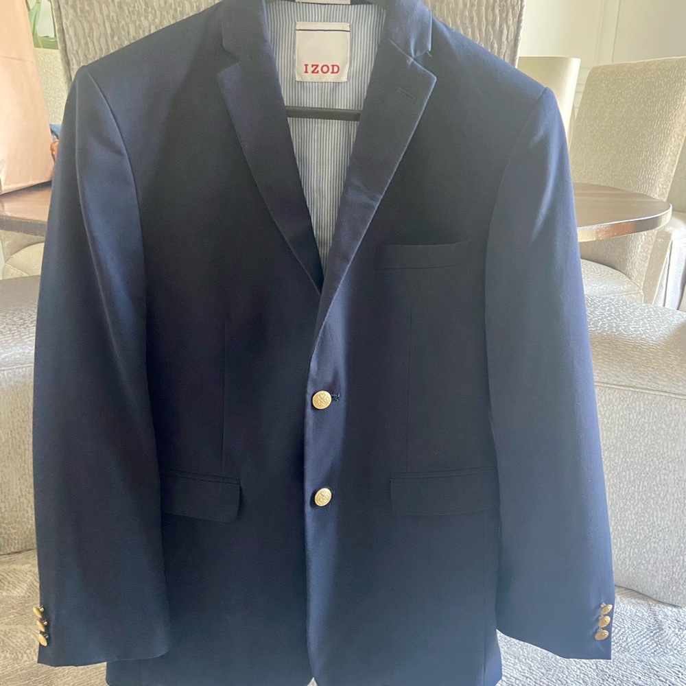 Izod youth Boys navy blue blazer size 18
